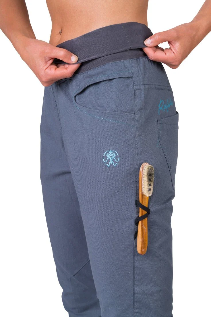 Pantalon de randonnée et d'escalade coupe étroite avec genoux préformés pour femme "Rafiki − MASSONE"