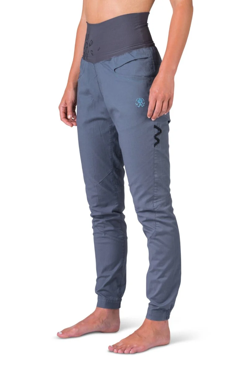 Pantalon de randonnée et d'escalade coupe étroite avec genoux préformés pour femme "Rafiki − MASSONE"