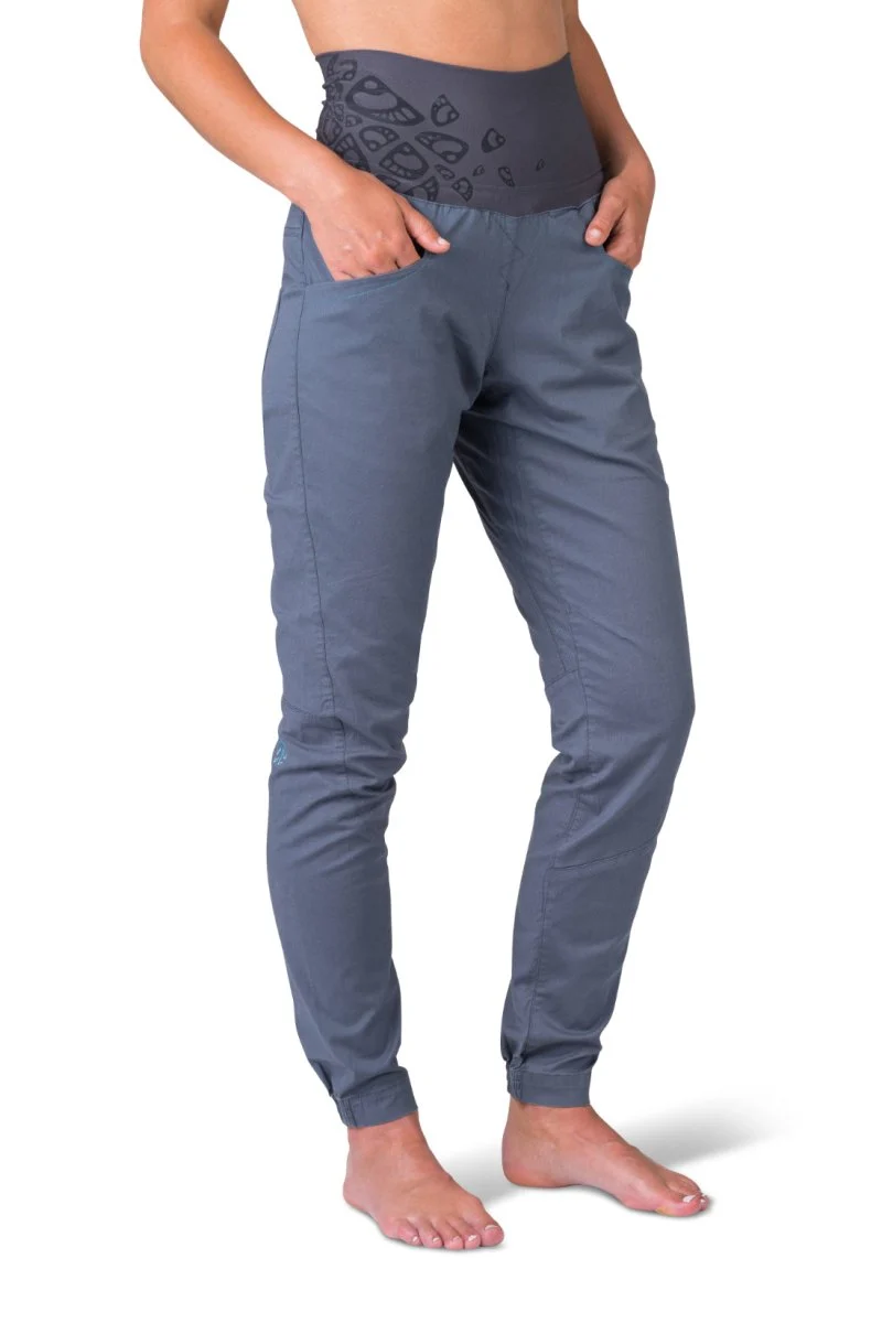 Pantalon de randonnée et d'escalade coupe étroite avec genoux préformés pour femme "Rafiki − MASSONE"