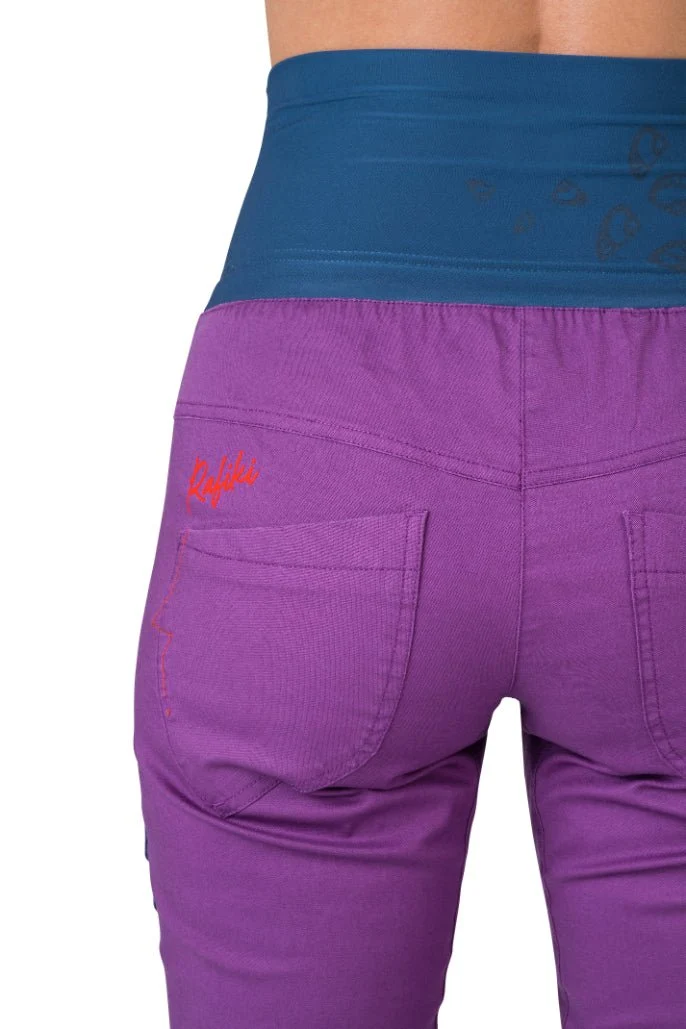 Pantalon de randonnée et d'escalade coupe étroite avec genoux préformés pour femme "Rafiki − MASSONE"