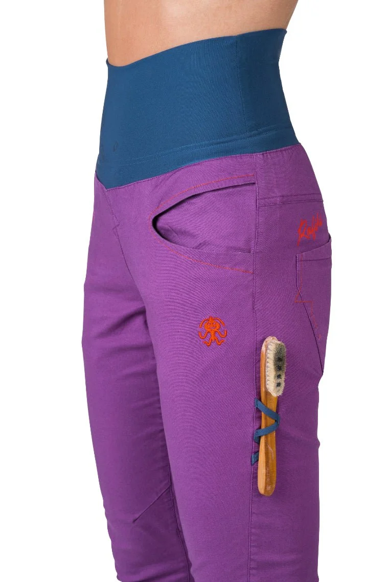 Pantalon de randonnée et d'escalade coupe étroite avec genoux préformés pour femme "Rafiki − MASSONE"