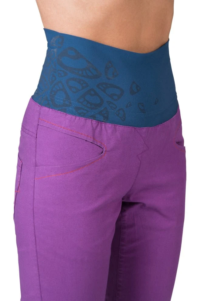 Pantalon de randonnée et d'escalade coupe étroite avec genoux préformés pour femme "Rafiki − MASSONE"