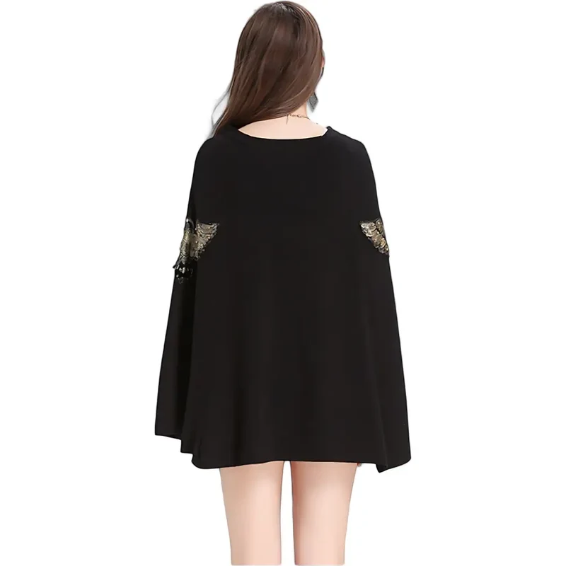 Poncho femme laine moderne
