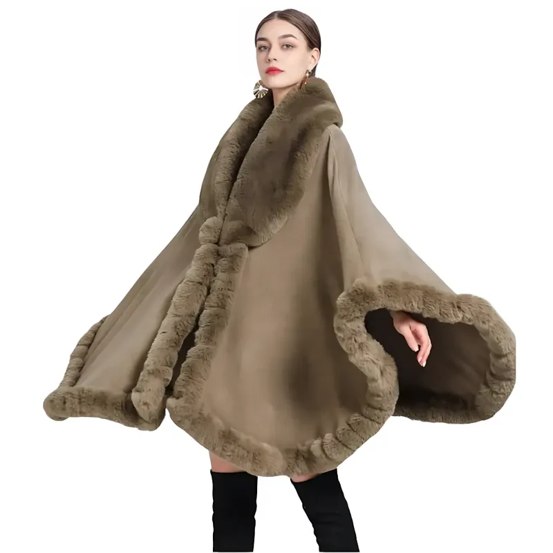 Poncho femme hiver chic
