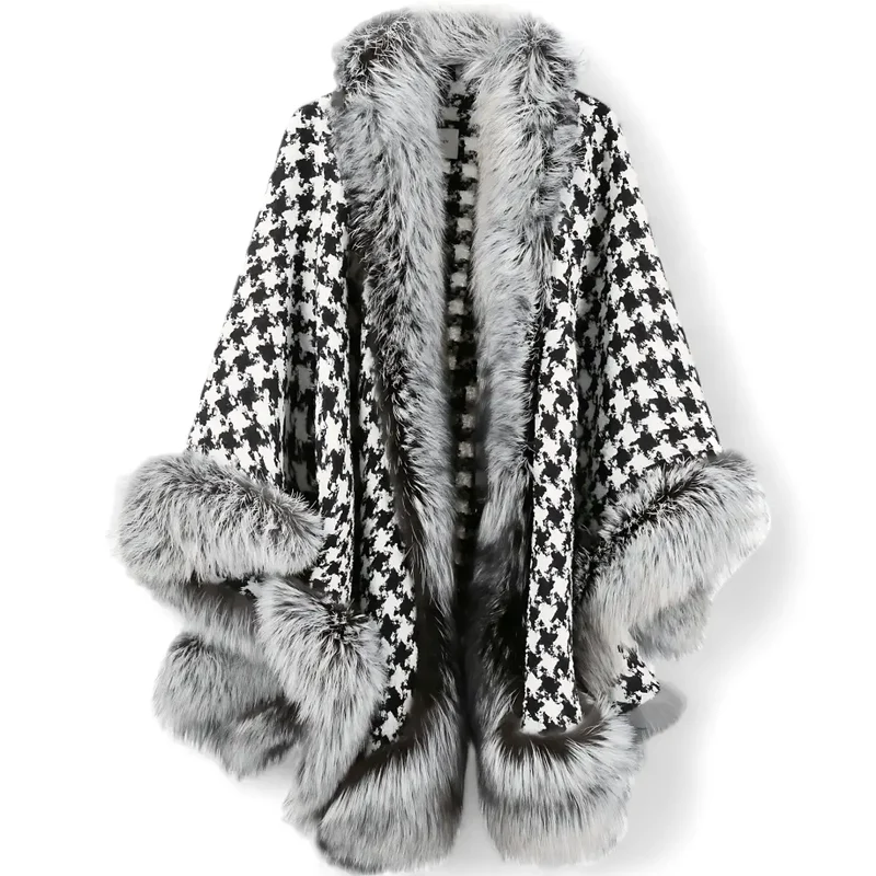Poncho femme chic