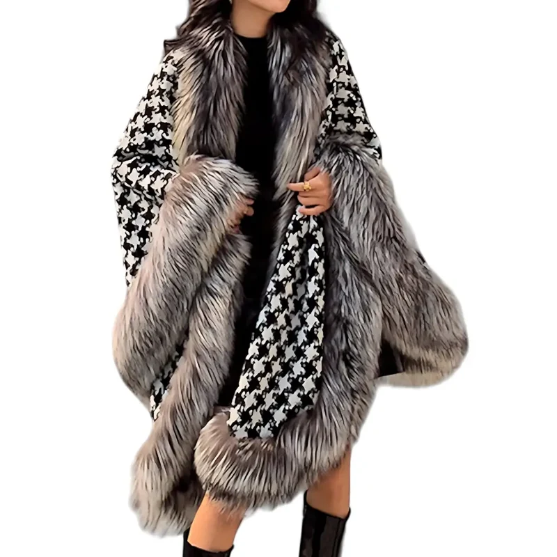 Poncho femme chic