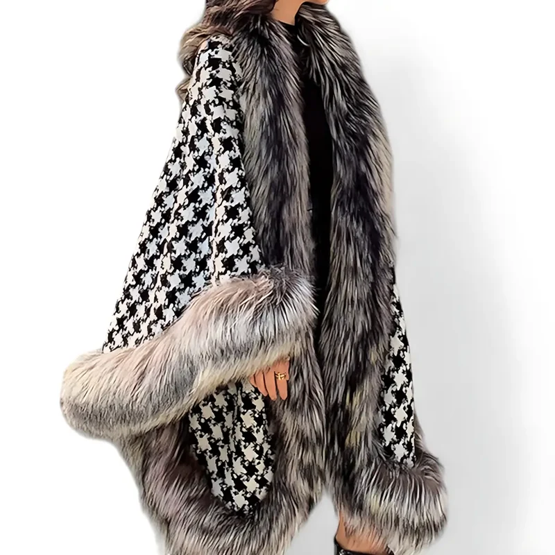 Poncho femme chic