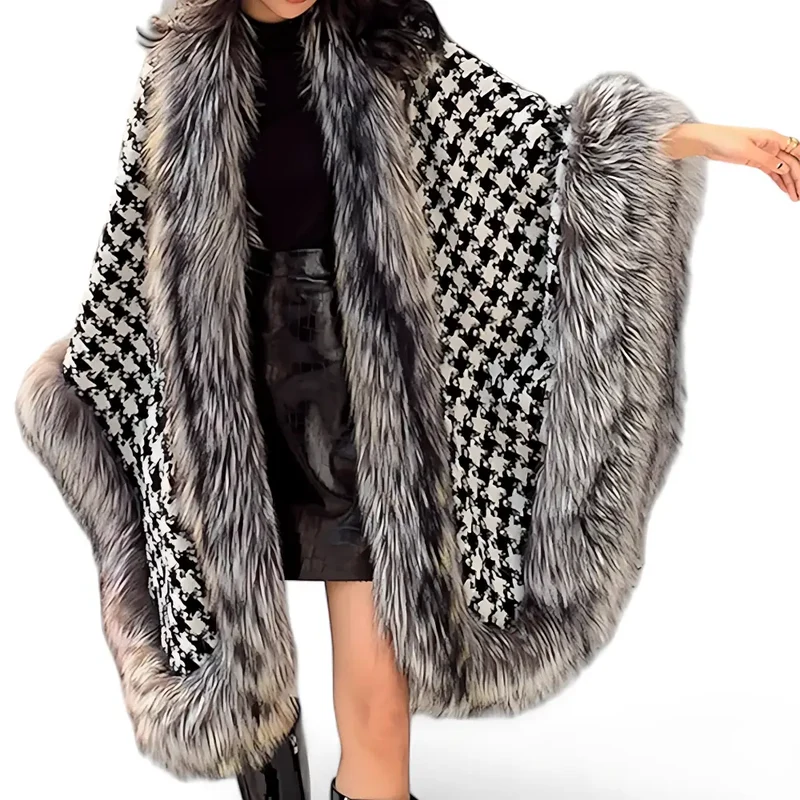 Poncho femme chic