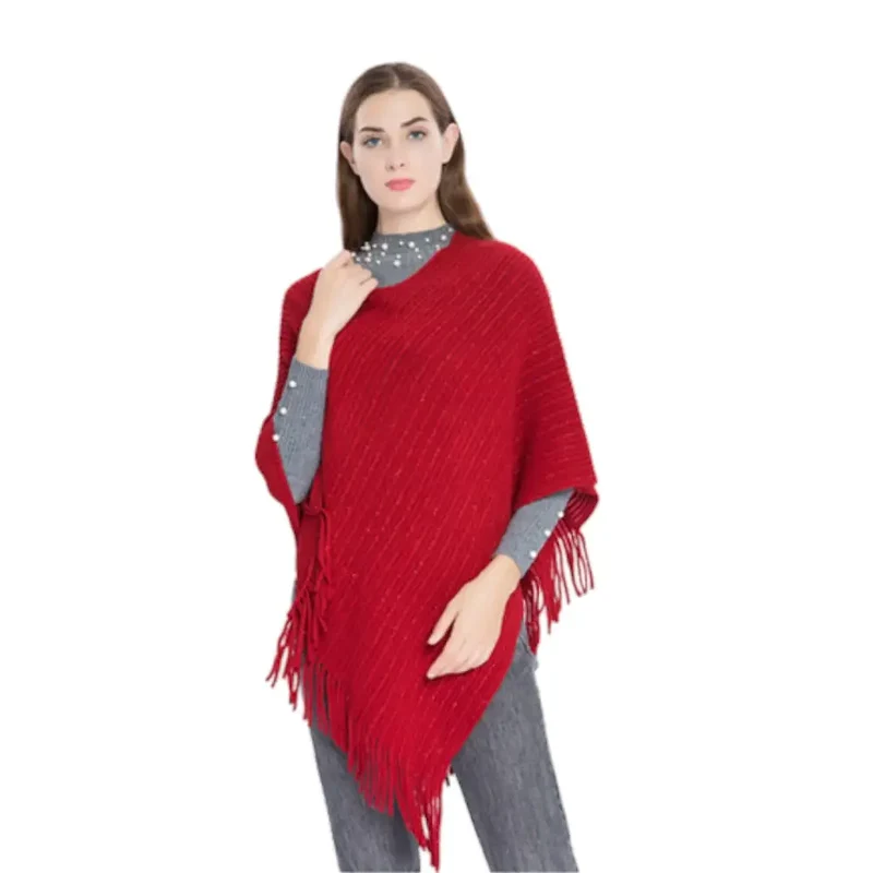 Poncho femme couleur