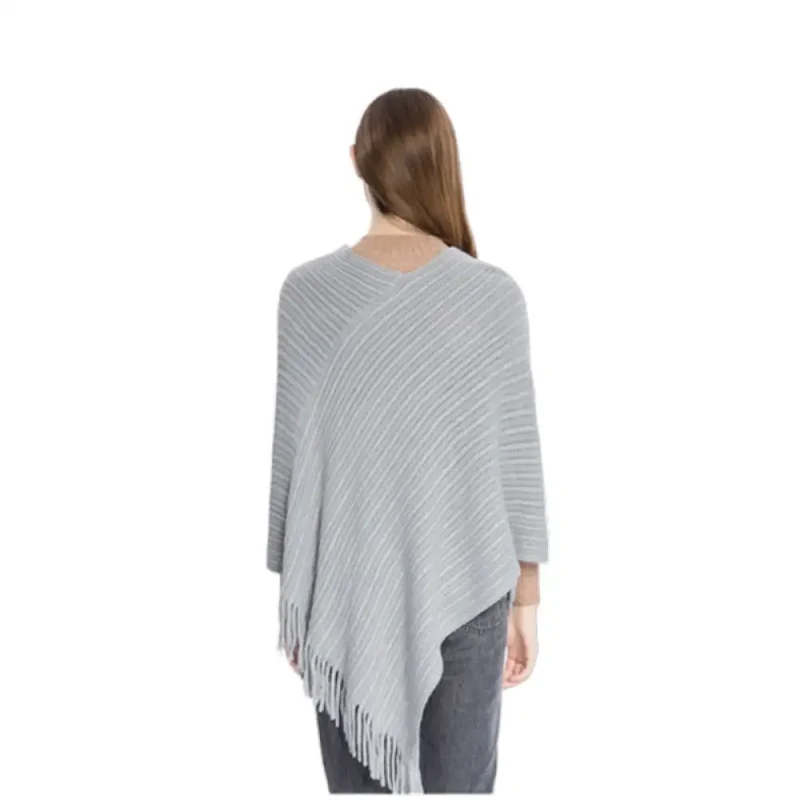 Poncho femme couleur