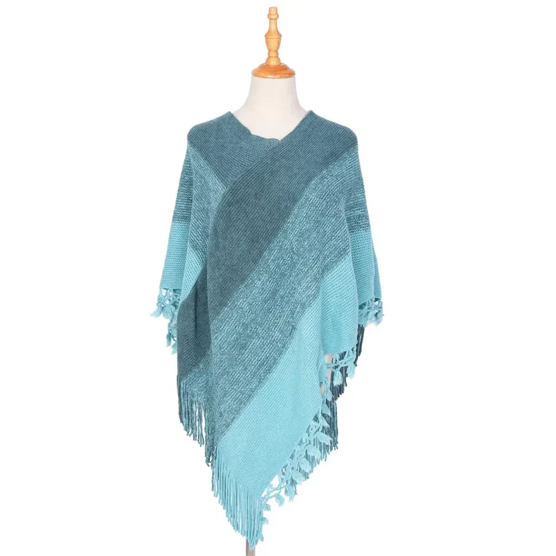 Poncho femme court
