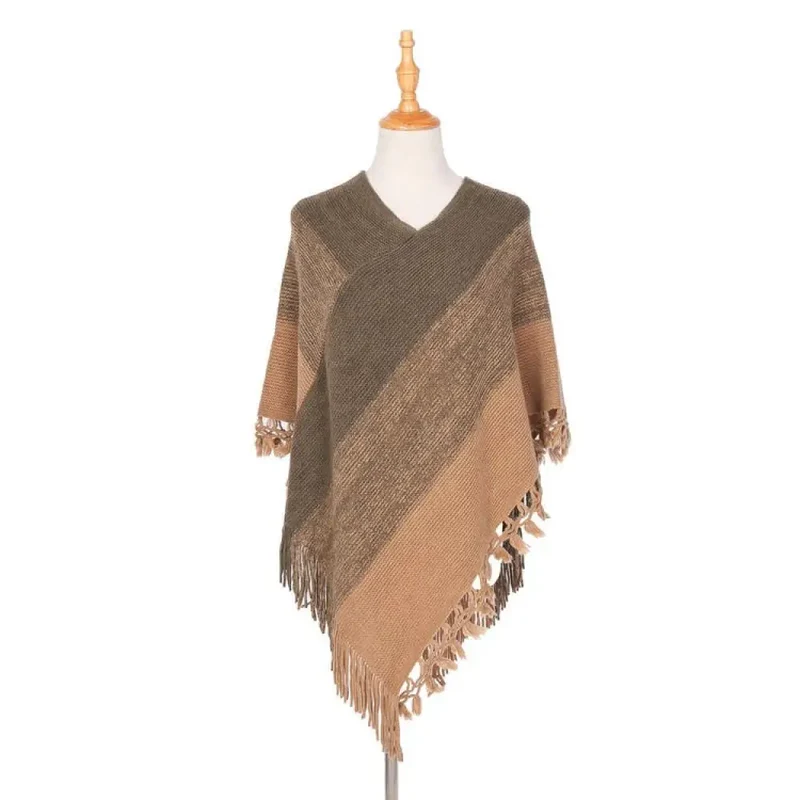 Poncho femme court