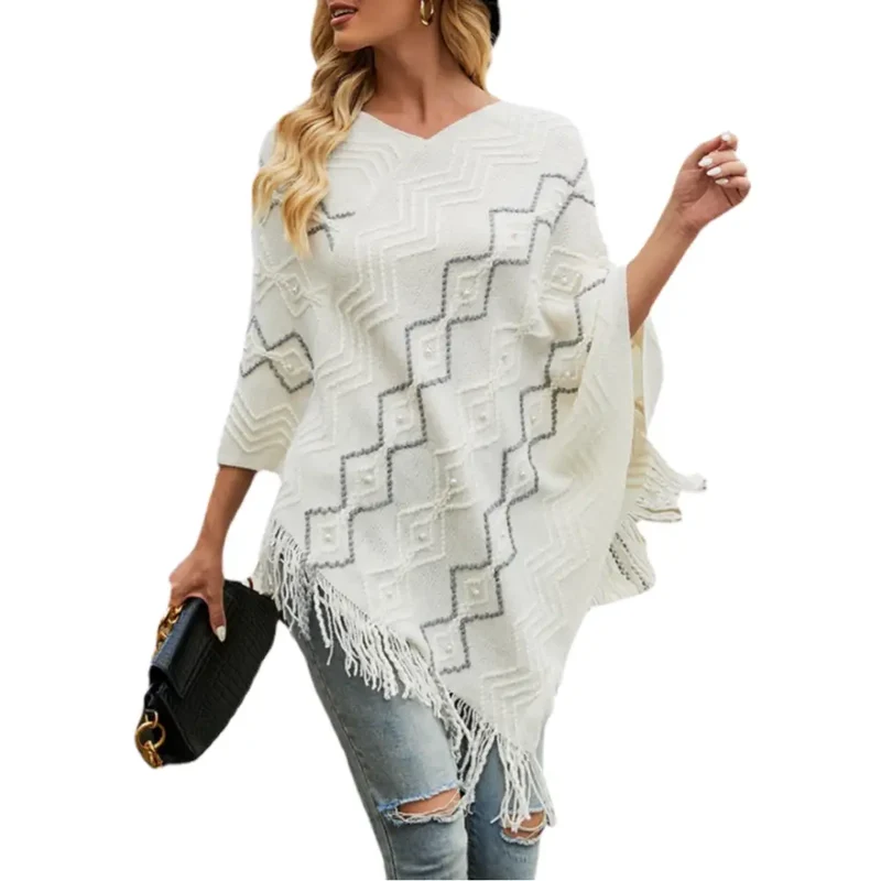 Poncho cape chaud femme
