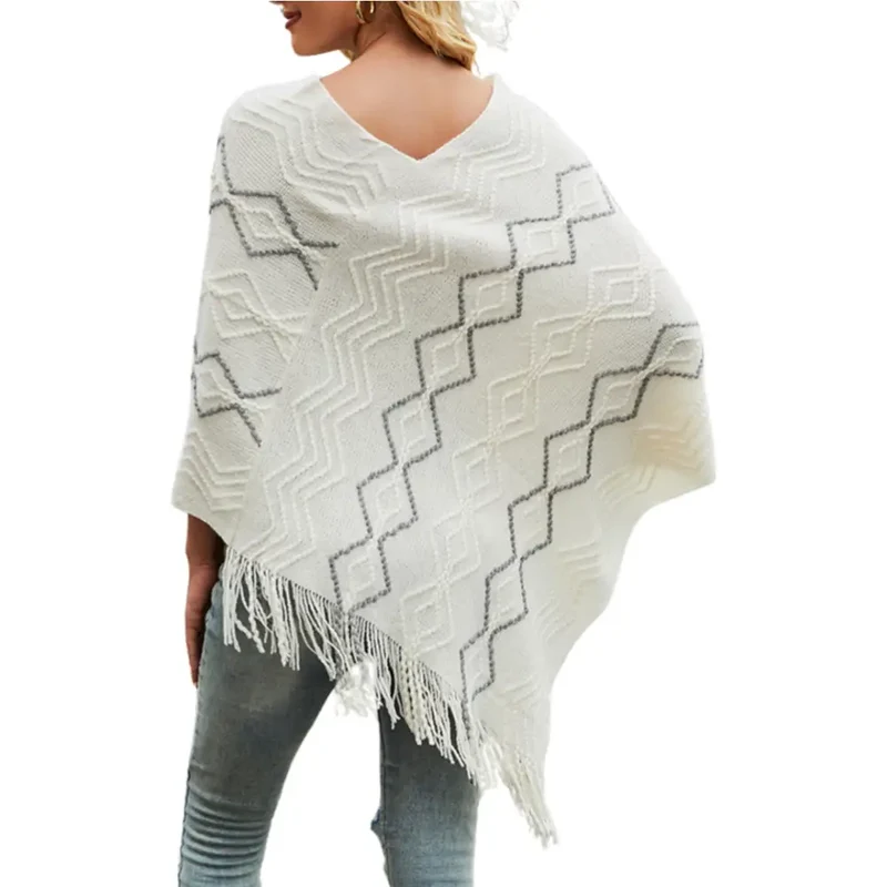Poncho cape chaud femme