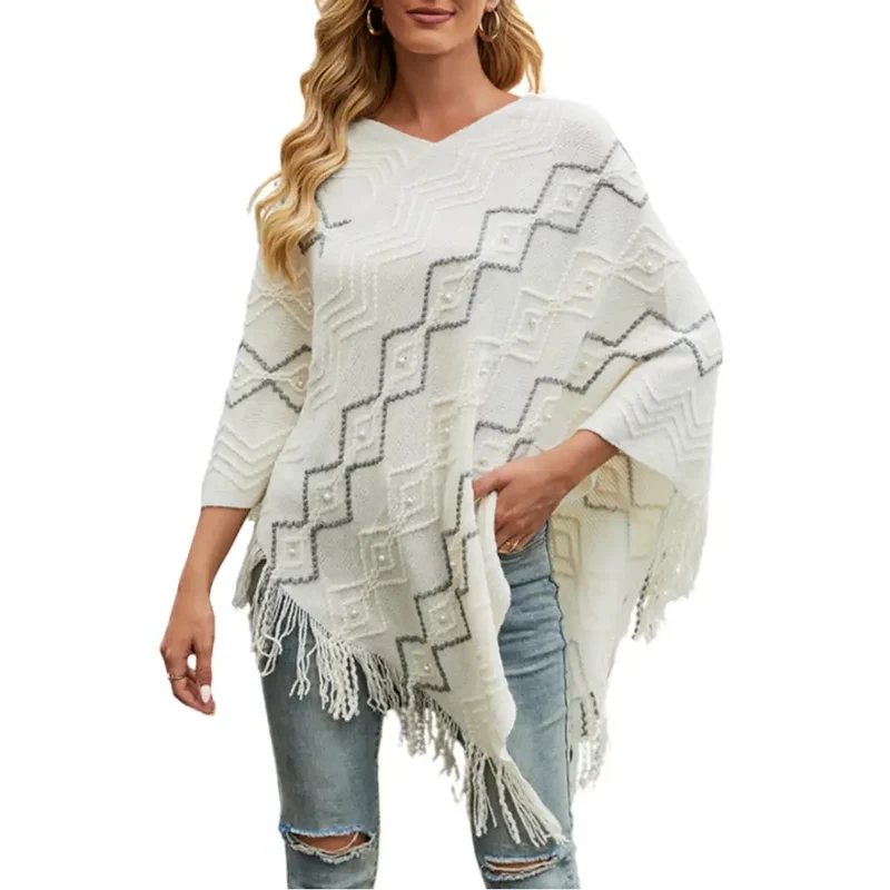 Poncho cape chaud femme