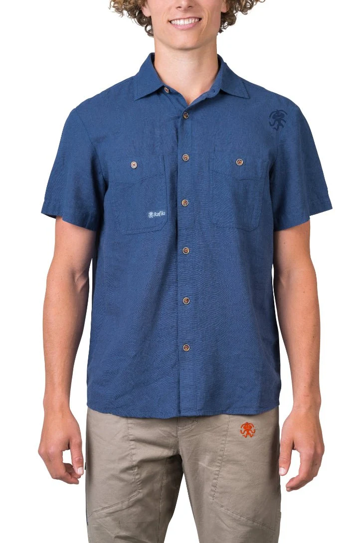 Chemisette de randonnée en coton et lin pour homme "Rafiki − JAM"