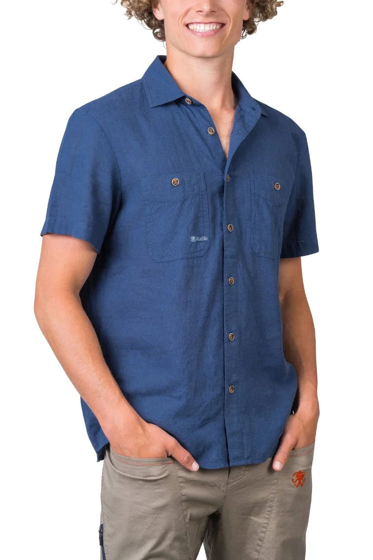 Chemisette de randonnée en coton et lin pour homme "Rafiki − JAM"