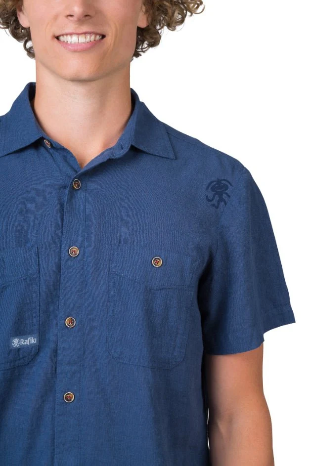 Chemisette de randonnée en coton et lin pour homme "Rafiki − JAM"