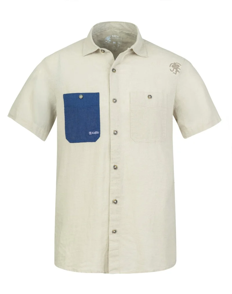 Chemisette de randonnée en coton et lin pour homme "Rafiki − JAM"