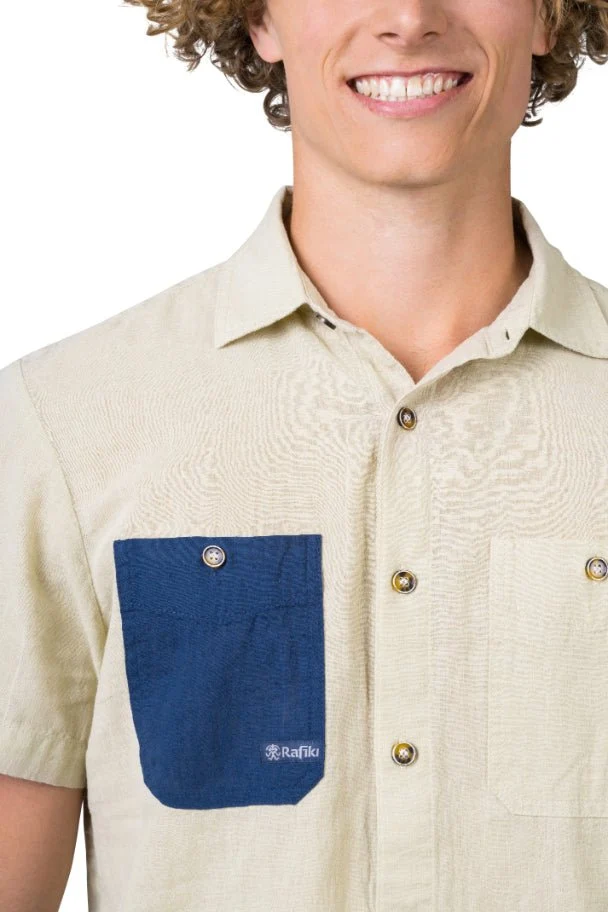 Chemisette de randonnée en coton et lin pour homme "Rafiki − JAM"