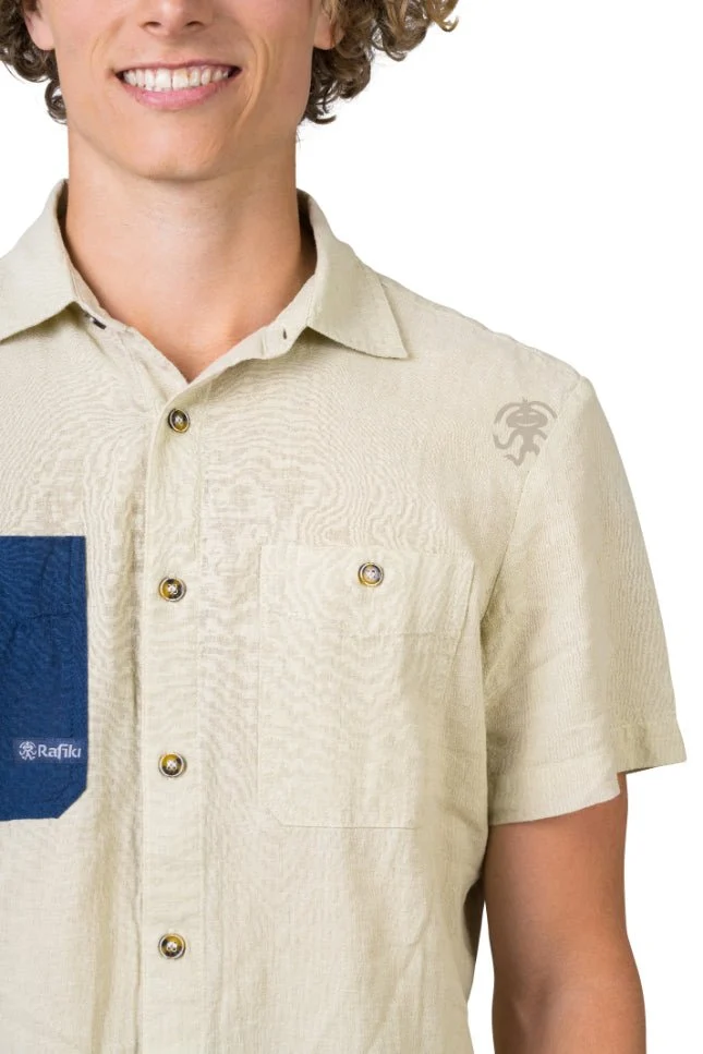 Chemisette de randonnée en coton et lin pour homme "Rafiki − JAM"