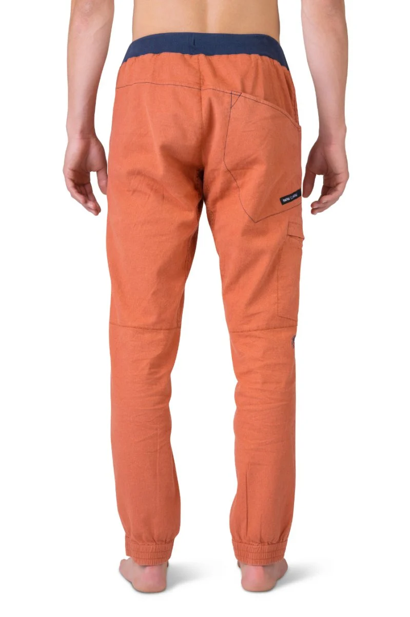 Pantalon de randonnée et d'escalade en tissu mixte lin / coton pour homme "Rafiki − GRIP"