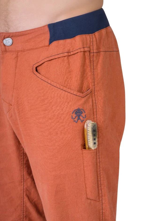 Pantalon de randonnée et d'escalade en tissu mixte lin / coton pour homme "Rafiki − GRIP"