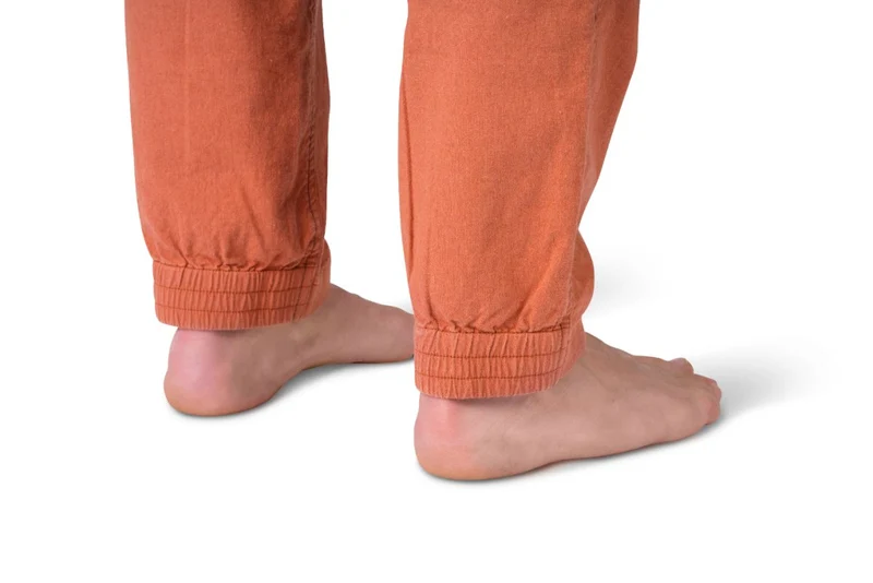 Pantalon de randonnée et d'escalade en tissu mixte lin / coton pour homme "Rafiki − GRIP"