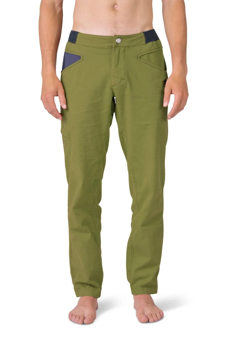 Pantalon de randonnée et d'escalade en tissu mixte lin / coton pour homme "Rafiki − GRIP"