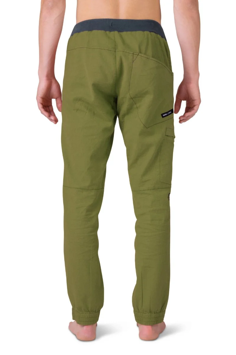 Pantalon de randonnée et d'escalade en tissu mixte lin / coton pour homme "Rafiki − GRIP"