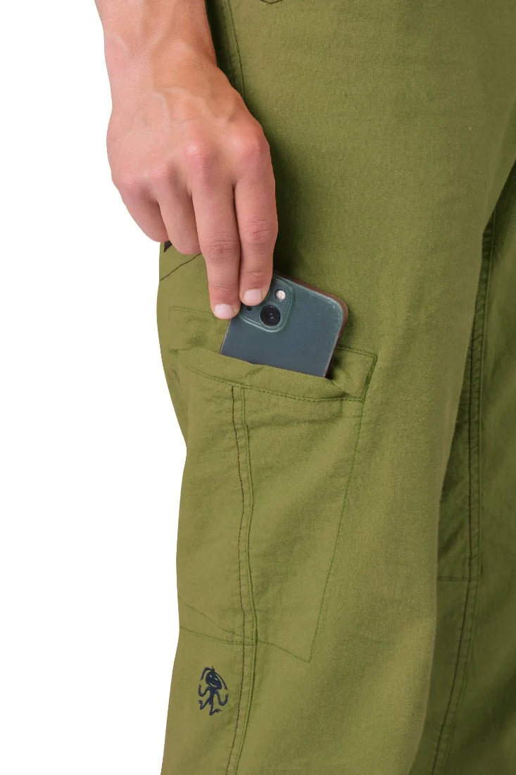 Pantalon de randonnée et d'escalade en tissu mixte lin / coton pour homme "Rafiki − GRIP"