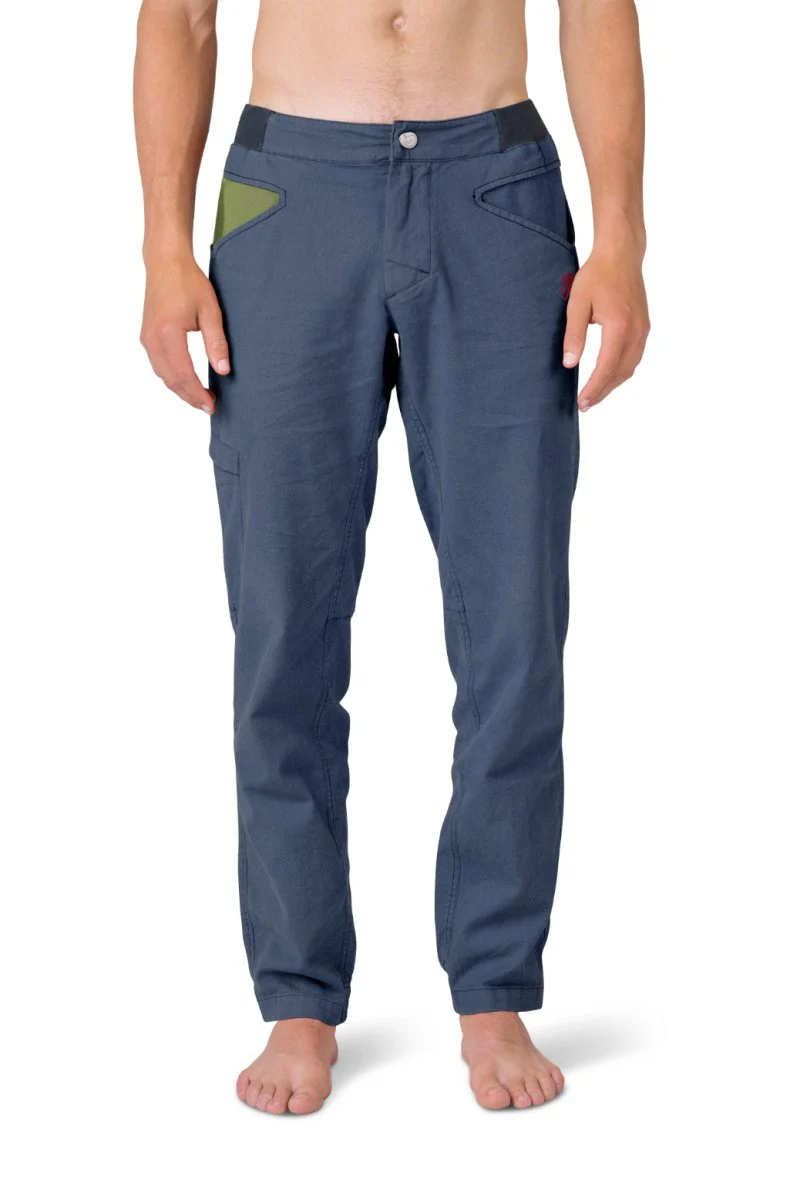 Pantalon de randonnée et d'escalade en tissu mixte lin / coton pour homme "Rafiki − GRIP"