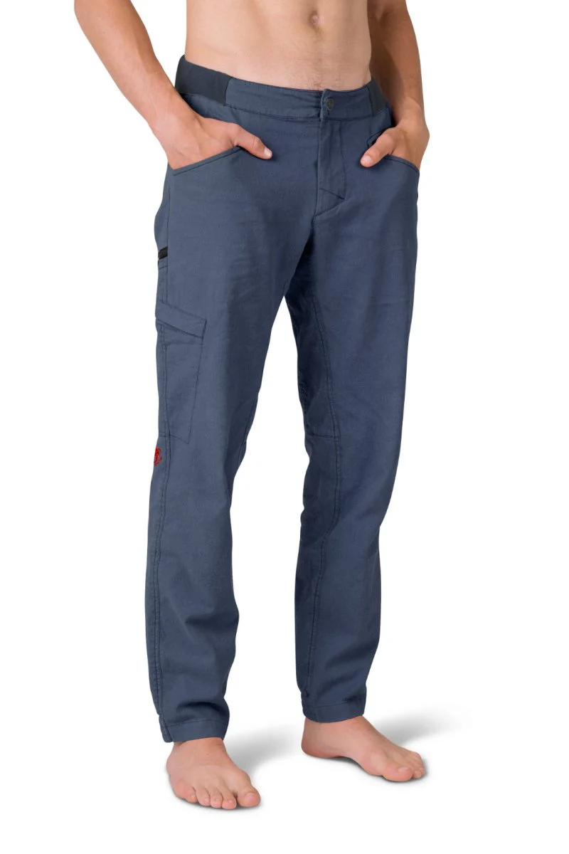 Pantalon de randonnée et d'escalade en tissu mixte lin / coton pour homme "Rafiki − GRIP"
