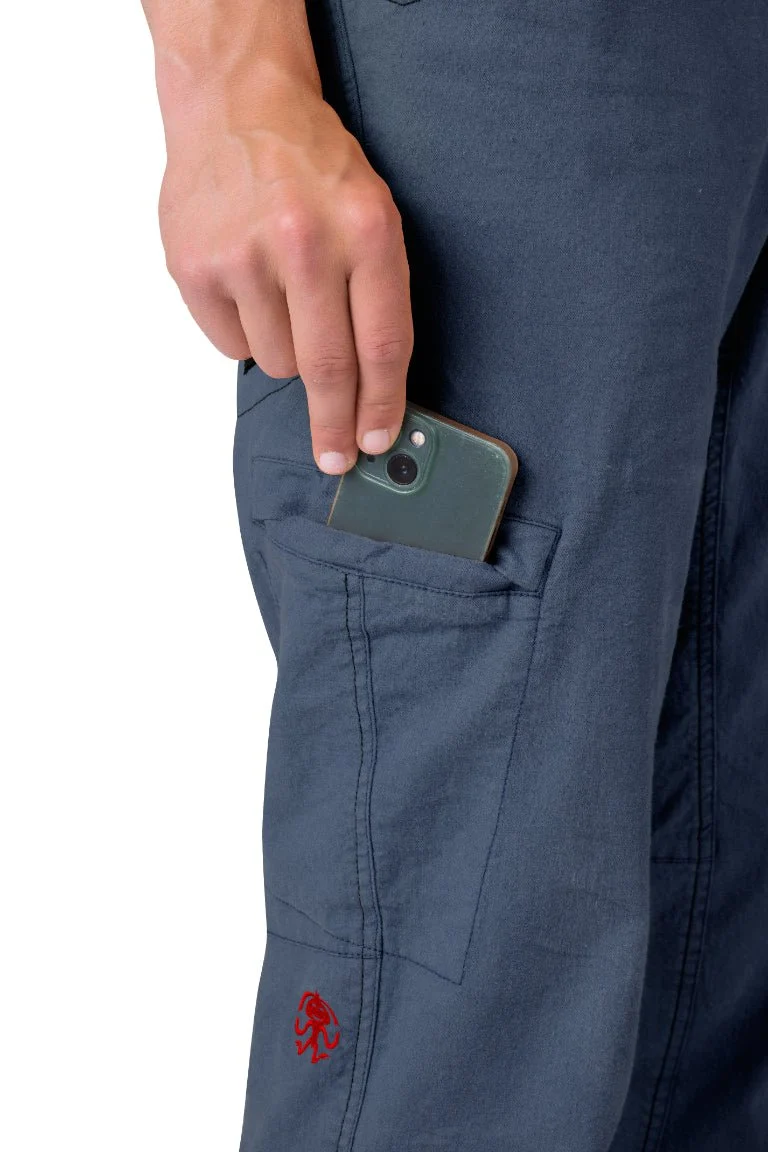Pantalon de randonnée et d'escalade en tissu mixte lin / coton pour homme "Rafiki − GRIP"
