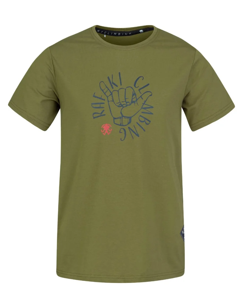 T-shirt de randonnée à 95% de coton biologique pour homme "Rafiki − GRAB"