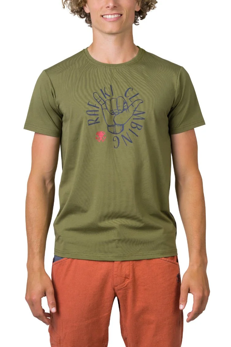 T-shirt de randonnée à 95% de coton biologique pour homme "Rafiki − GRAB"