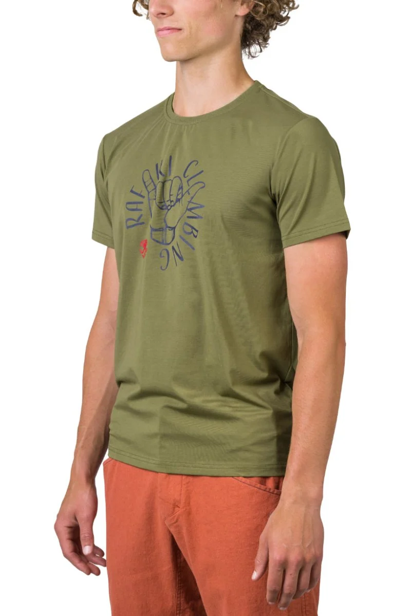 T-shirt de randonnée à 95% de coton biologique pour homme "Rafiki − GRAB"