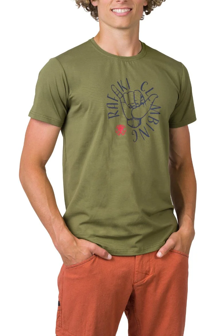 T-shirt de randonnée à 95% de coton biologique pour homme "Rafiki − GRAB"