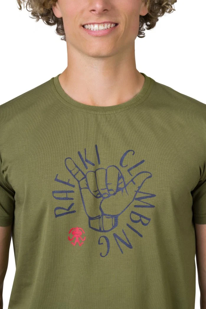 T-shirt de randonnée à 95% de coton biologique pour homme "Rafiki − GRAB"