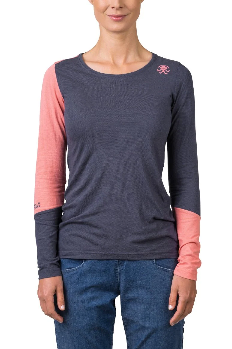 T-shirt à manches longues en coton bio plus et tissu Lenzing Modal® pour femme "Rafiki − FINALE"