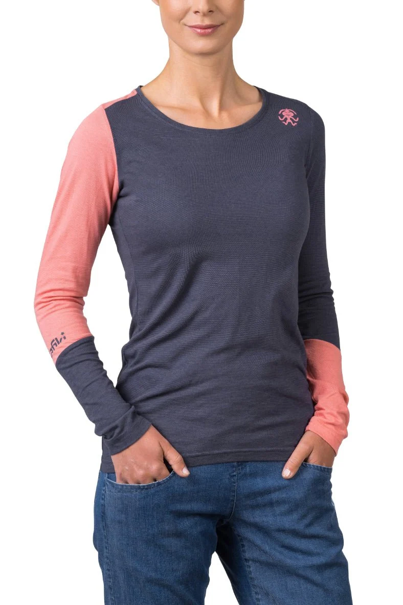 T-shirt à manches longues en coton bio plus et tissu Lenzing Modal® pour femme "Rafiki − FINALE"