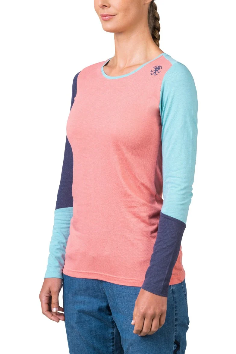 T-shirt à manches longues en coton bio plus et tissu Lenzing Modal® pour femme "Rafiki − FINALE"