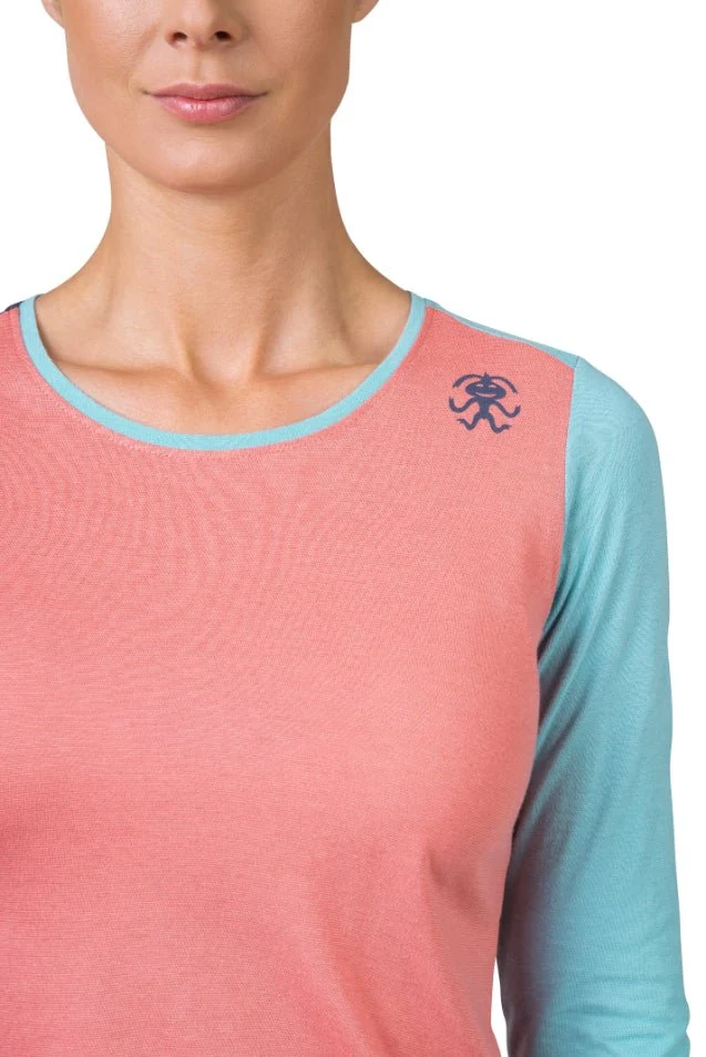 T-shirt à manches longues en coton bio plus et tissu Lenzing Modal® pour femme "Rafiki − FINALE"