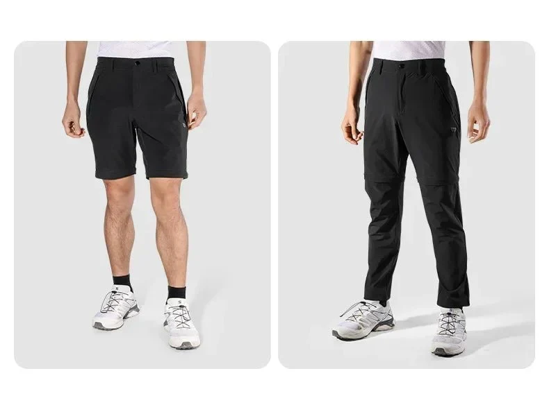 Pantalon / short de randonnée, bikepacking 2 en 1 pour homme "WEST BIKING - YP0203131"