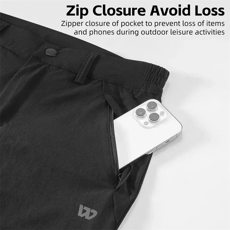 Pantalon / short de randonnée, bikepacking 2 en 1 pour homme "WEST BIKING - YP0203131"
