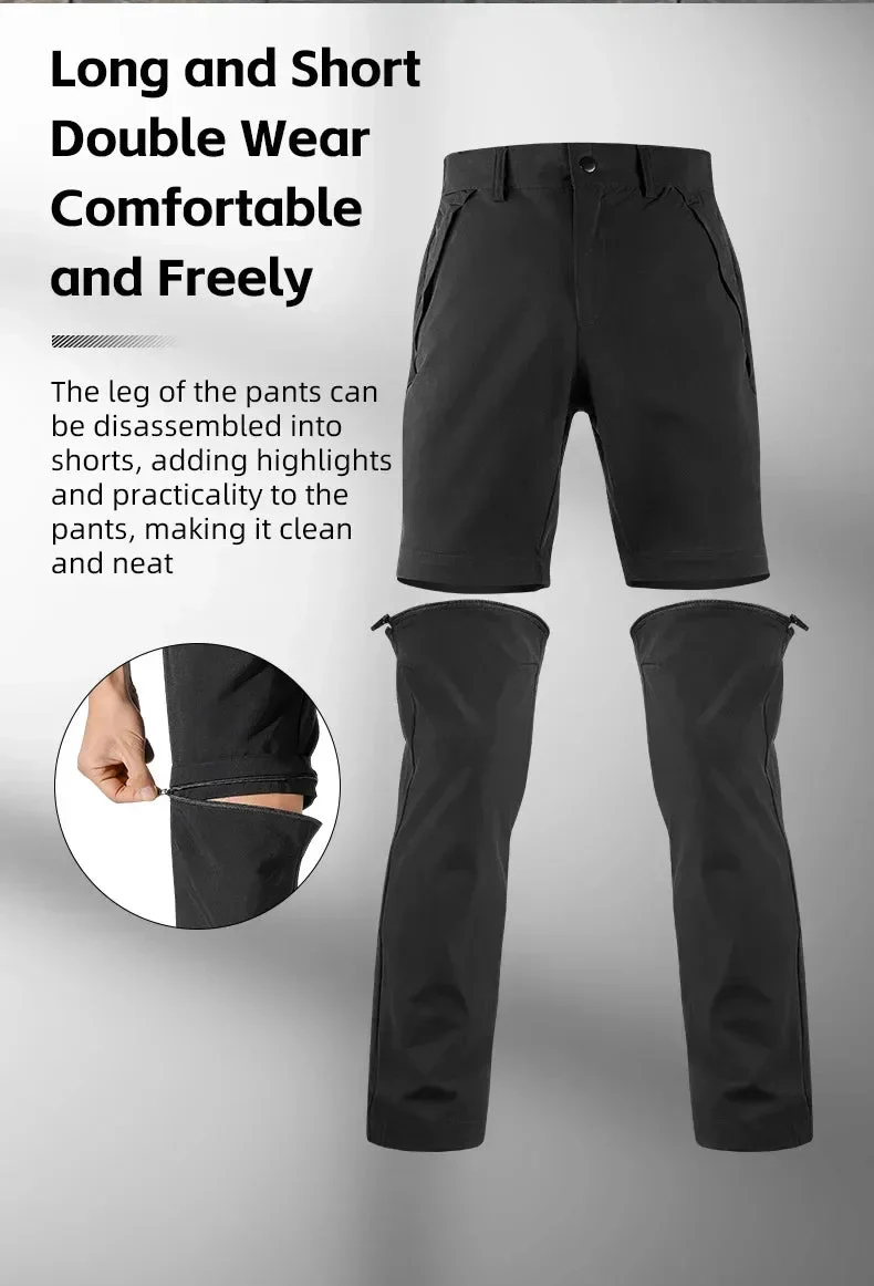 Pantalon / short de randonnée, bikepacking 2 en 1 pour homme "WEST BIKING - YP0203131"