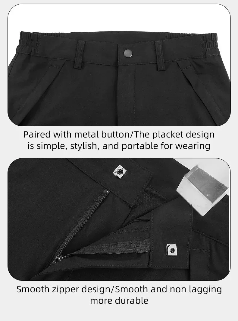 Pantalon / short de randonnée, bikepacking 2 en 1 pour homme "WEST BIKING - YP0203131"