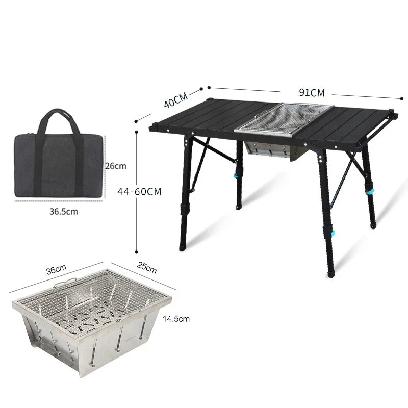 Table de camping IGT pliante amovible pour le camping & van-life "Planete Rando - IGT-TB"