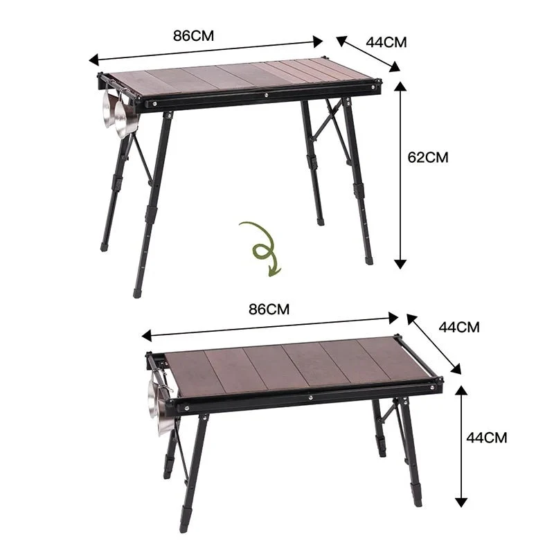 Table de camping IGT pliante amovible pour le camping & van-life "Planete Rando - IGT-TB"