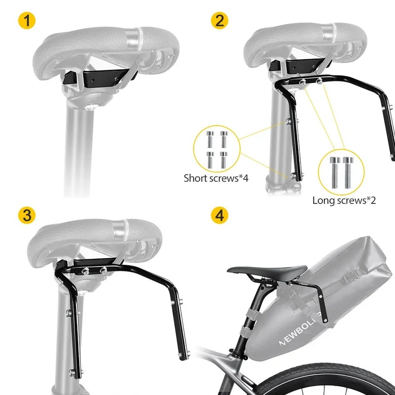 Sacoche de vélo étanche 13L avec stabilisateur pour VTT/ VTC, Gravel "NEWBOLER - PAC040"